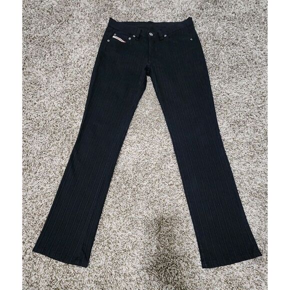 Diesel Industry Jeans Womens 27 x 29.5 Multicolor Boot Cut Low Rise Italy Made - Picture 2 of 11